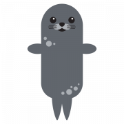 Harbor Seal Vector PNG Pic