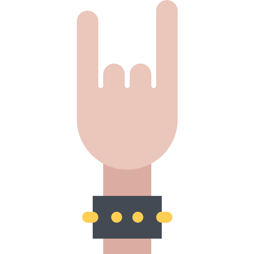 Heavy Metal Hand PNG Cutout