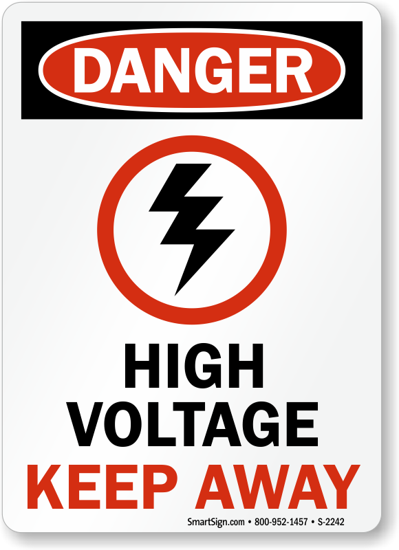 High Voltage Sign PNG Cutout