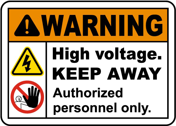 High Voltage Sign PNG Picture