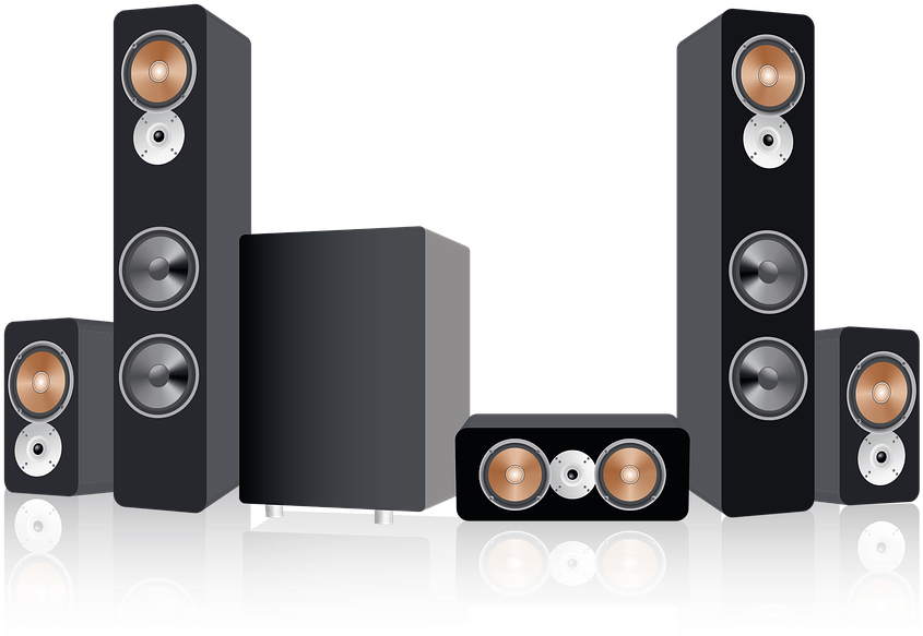 Home Theatre System Achtergrond PNG