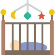 Детская кровать без фона