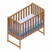 เตียงเด็กทารก png cutout