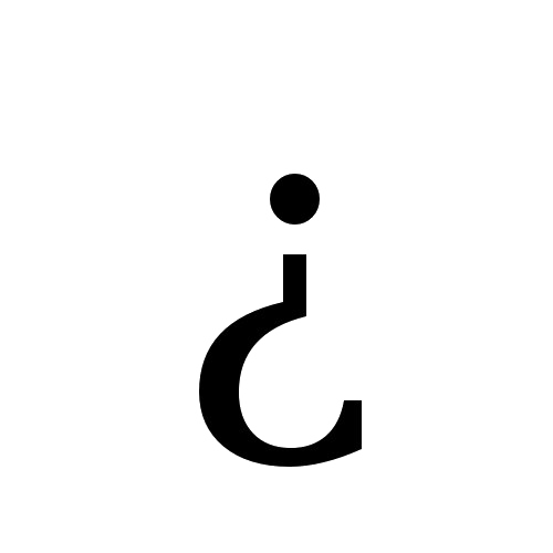 Inverted Question Mark PNG Cutout