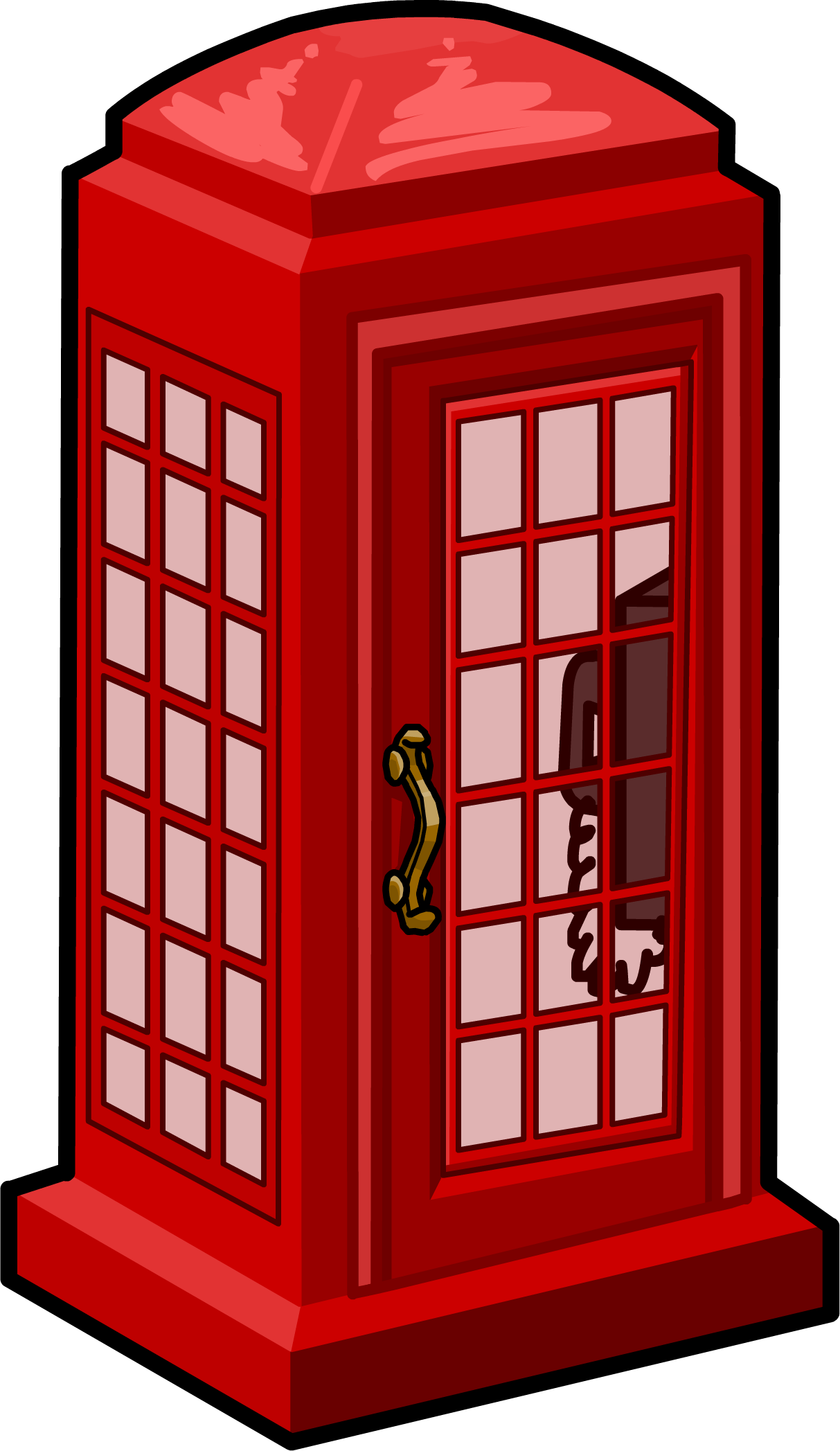 London Phone Booth PNG Cutout