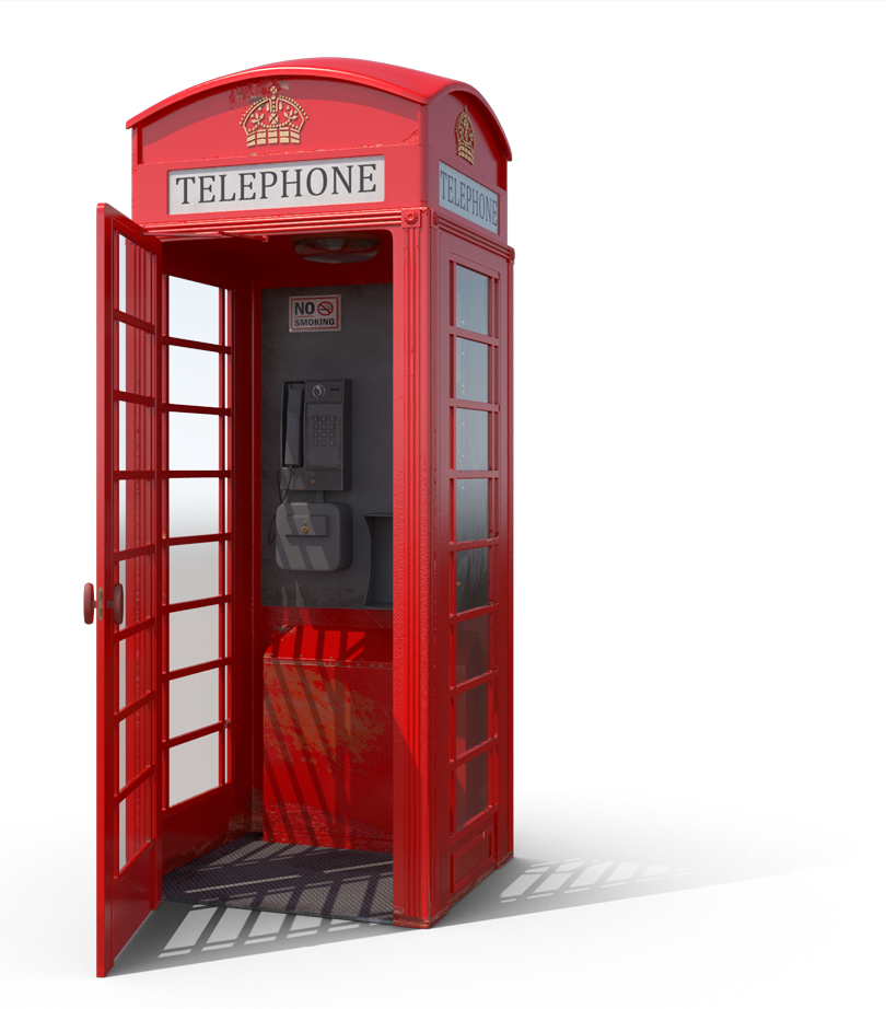 London Telephone Booth PNG Image HD