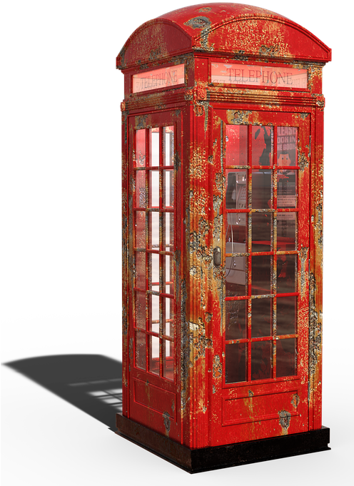 London Telephone Booth PNG Image