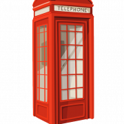 London Telephone Booth PNG Gambar