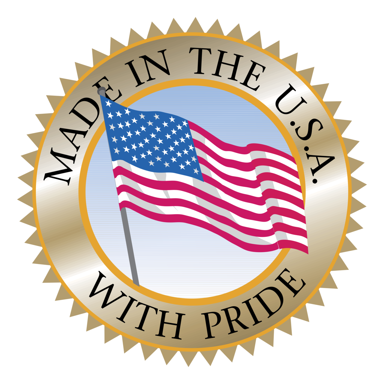 Made In USA Stamp PNG HD Image