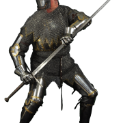 Soldado medieval PNG recorte