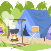 Outdoor Activity Campsite PNG Cutout