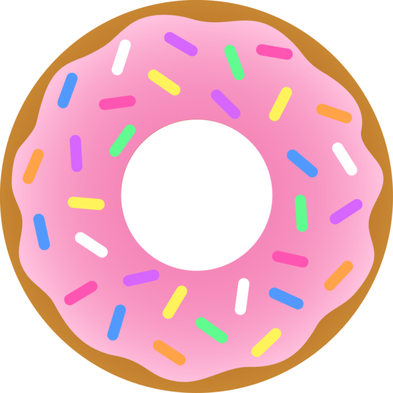 Pink Donut Hintergrund PNG