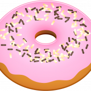 Pink Donut kein Hintergrund