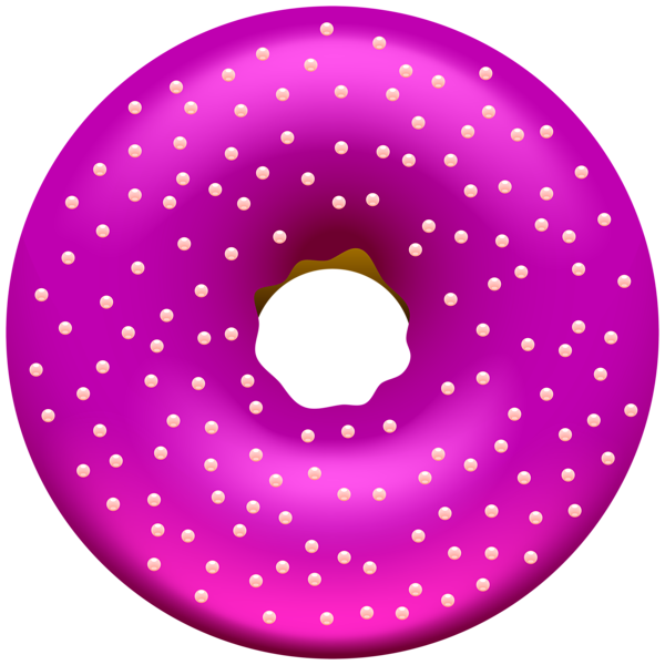 Pink Donut PNG Background