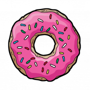 Pink Donut PNG Ausschnitt