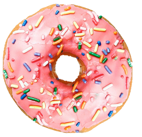 Pink Donut PNG Images HD