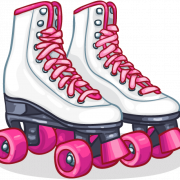 Pink Roller Skates PNG