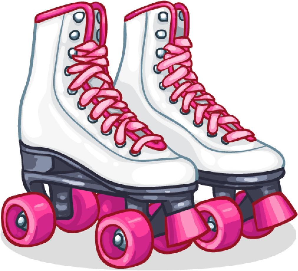 Pink Roller Skates PNG