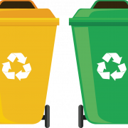 Lixo da lixeira de reciclagem