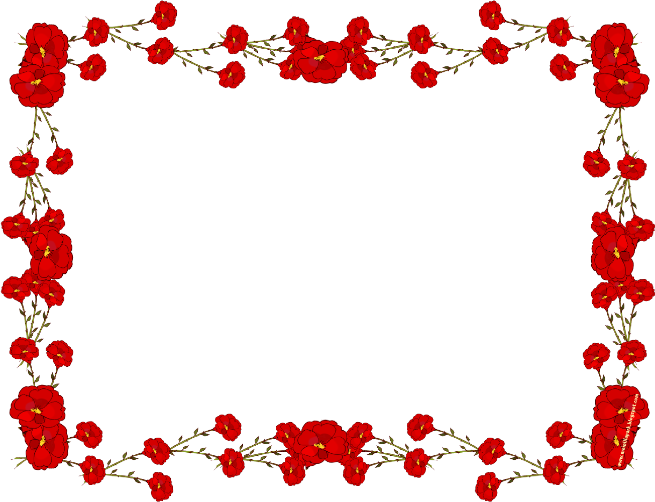 Red Border PNG File