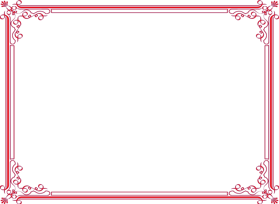 Red Border PNG Images HD