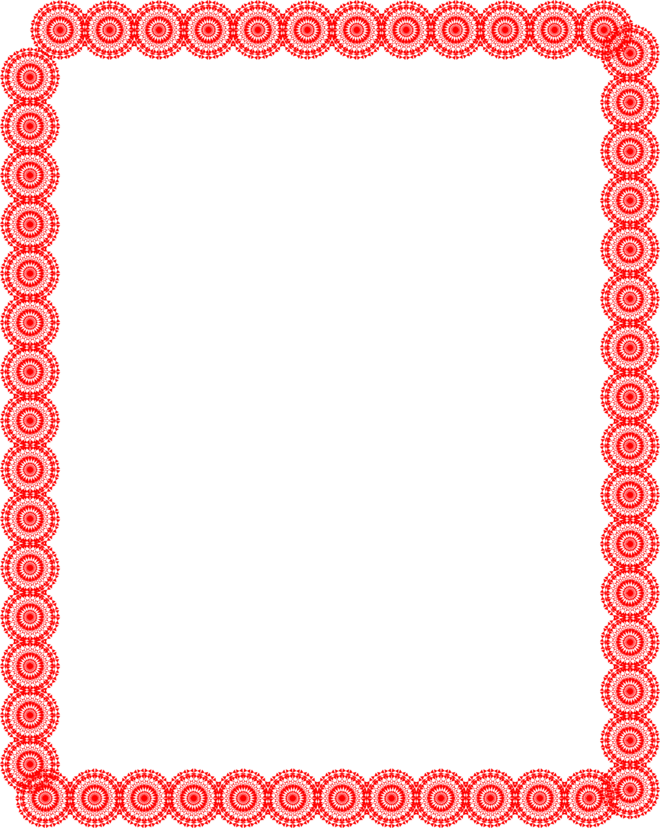 Red Border PNG Pic