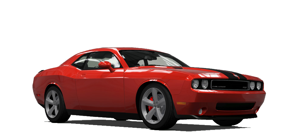 Red Dodge Challenger PNG File