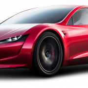 Rode Tesla PNG -uitsparing