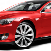 ภาพถ่าย Tesla PNG สีแดง