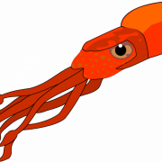 Squid Reef Creature PNG Free Image