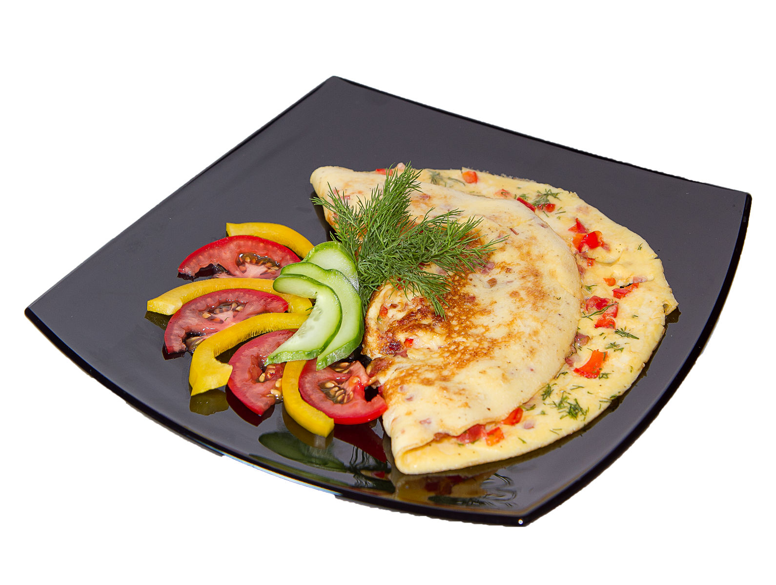 Stuffed Omelette PNG Pic
