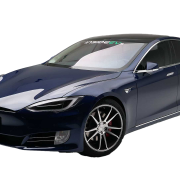 Tesla Model S Geen achtergrond