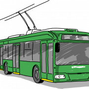 Trolleybus png clipart