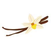 Clipart png de flor de baunilha
