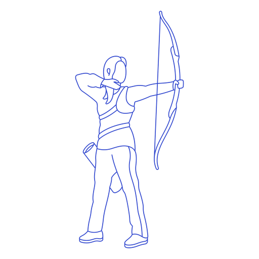 Vector Archer PNG Pic