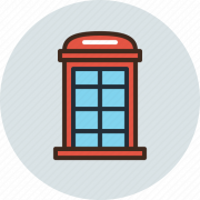 Vector Telephone Booth PNG Immagine
