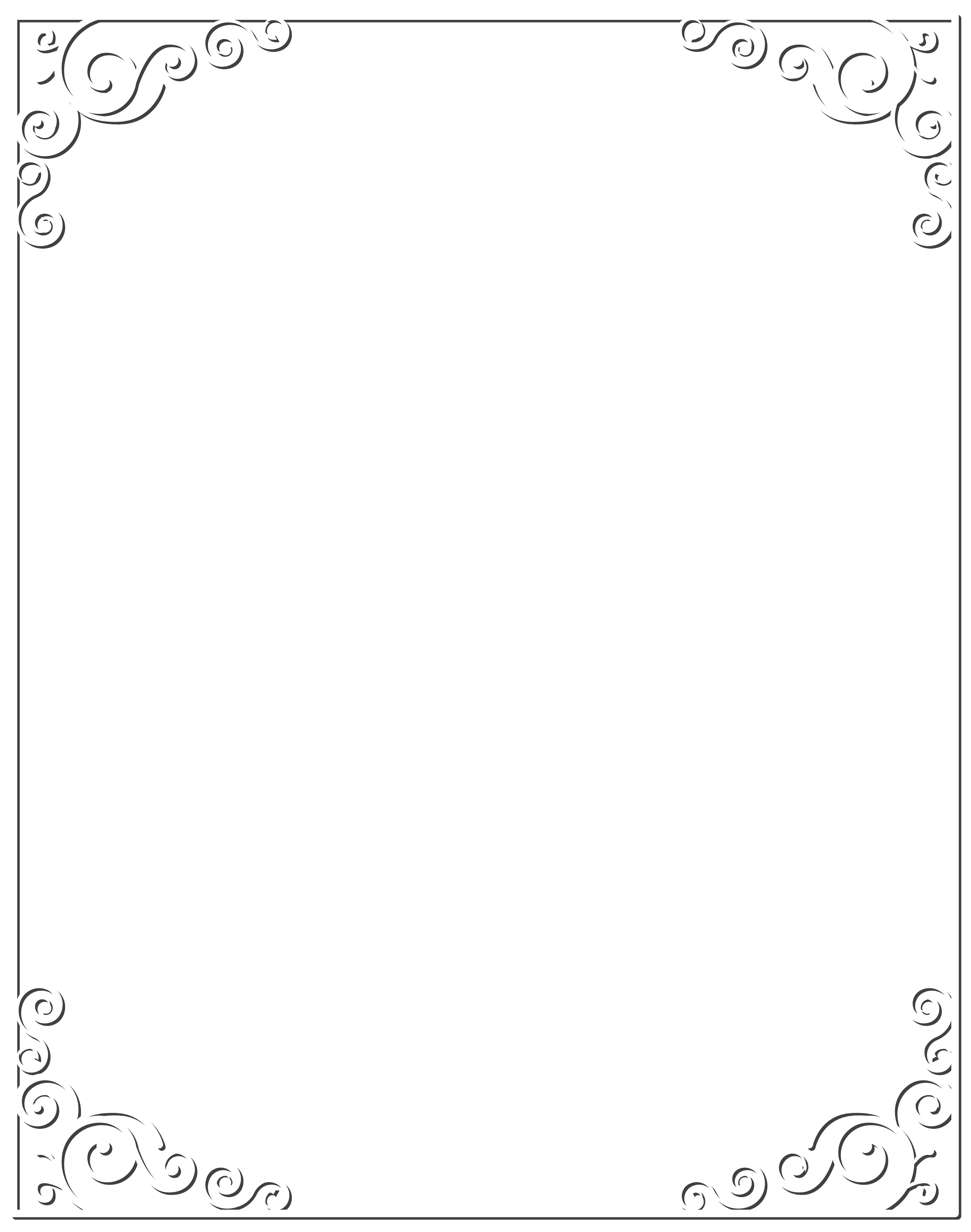 White Frame PNG Cutout