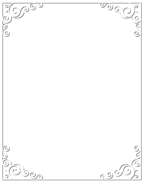 White Frame PNG Photo