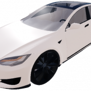 White Tesla Model S PNG Photos