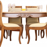Chaise de meubles en bois Image PNG