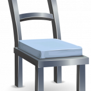 Ahşap mobilya sandalyesi şeffaf