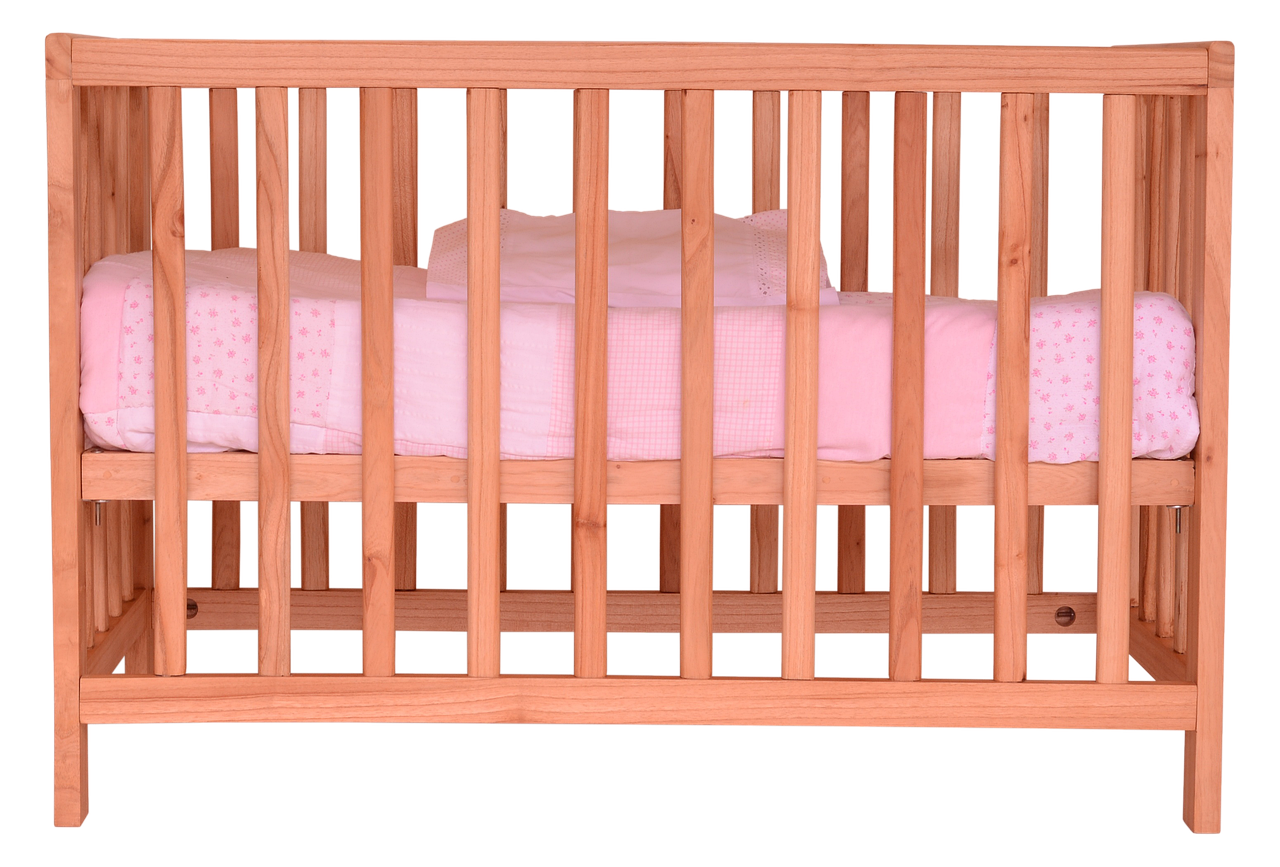 Wooden Infant Bed PNG Cutout