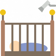เตียงเด็กทารกไม้ png