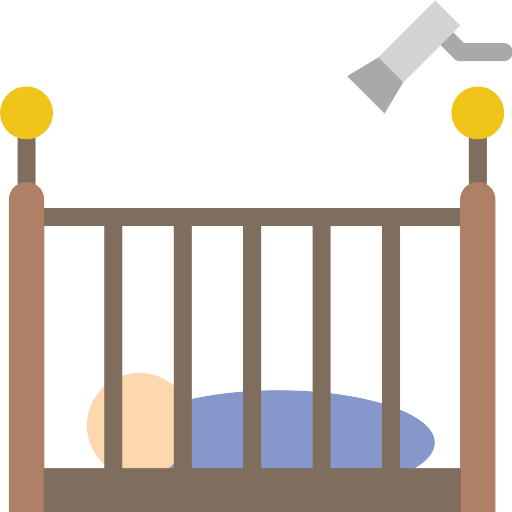 Wooden Infant Bed PNG Photo