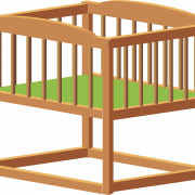 Wooden Infant Bed PNG Photos