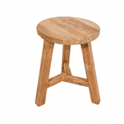 Wooden Stool Furniture PNG File