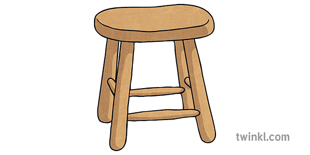 Wooden Stool PNG Pic
