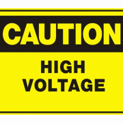 Dilaw na High Voltage Sign Png file
