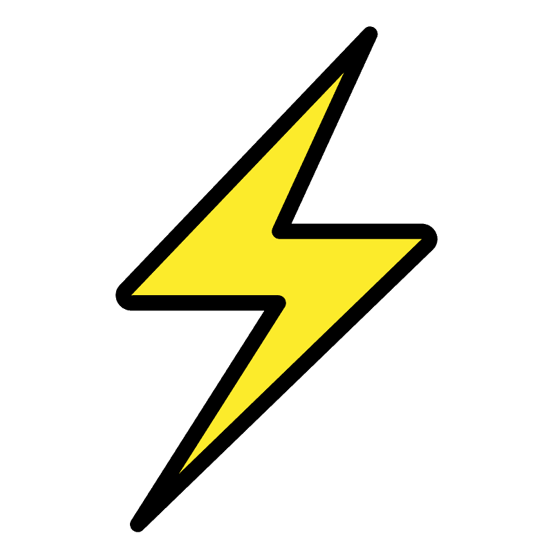 Yellow High Voltage Sign PNG Photo