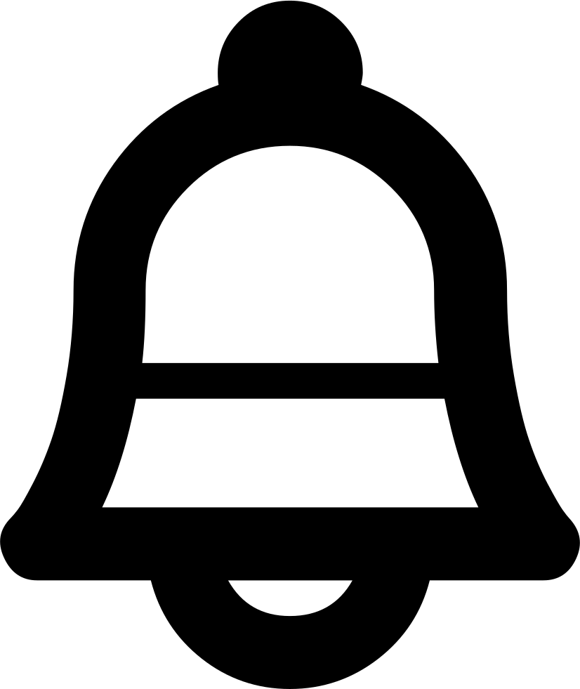 YouTube Bell -pictogram -knop Transparant